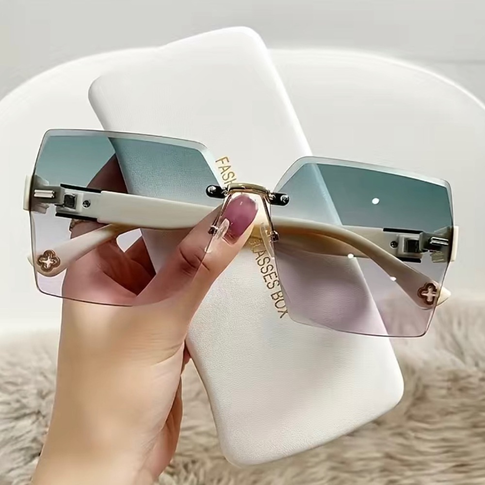Rimless Square Sunglasses